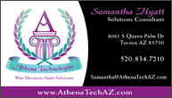 Athena Technologies Business Card